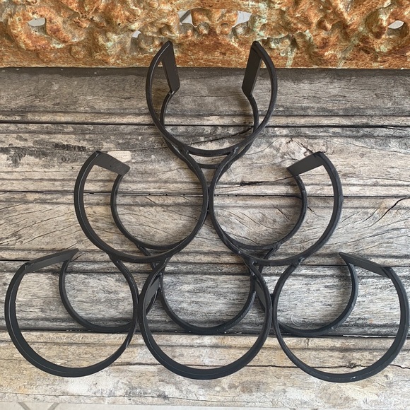 Wright Iron Mid Century Wine Rack - Picture 5 of 9